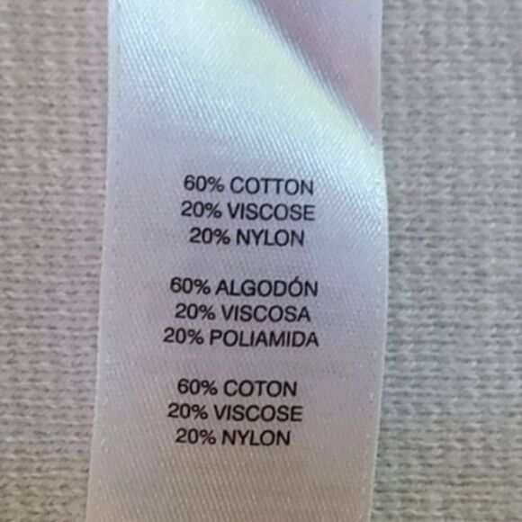 Chico's Ivory Pascale Long Sweater Vest Cardigan Leather Pockets Trim Size 1 M - Picture 9 of 12